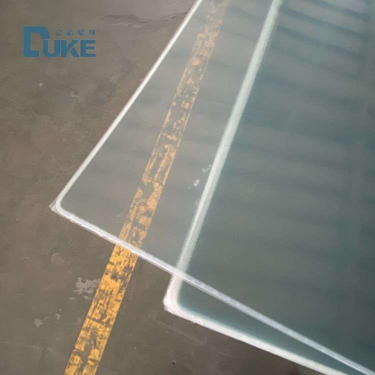 Duke Optical-Grade dökme akrilik levha 100% Virgin Mitsubishi MMA Yüksek açıklık 92% Aynanın hassasiyeti 10mm 2mm UV basılabilir plastik
