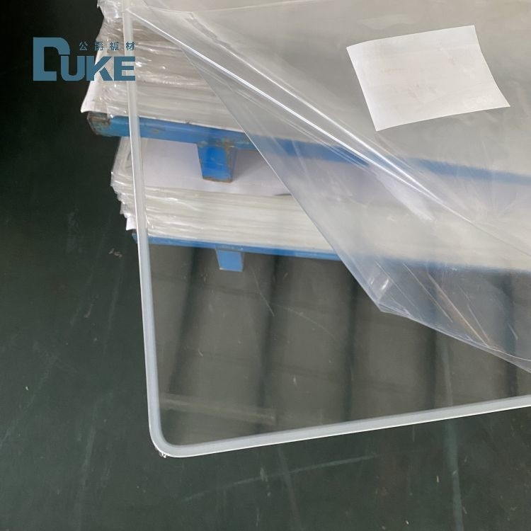 Duke Optical-Grade dökme akrilik levha 100% Virgin Mitsubishi MMA Yüksek açıklık 92% Aynanın hassasiyeti 10mm 2mm UV kart kesimi