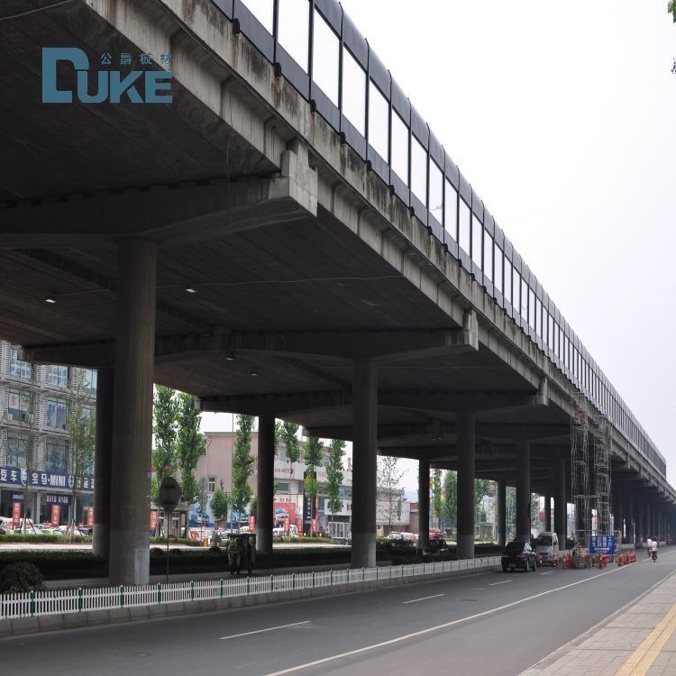 100% Saf Ham Madde Döküm Akrilik Levha 5mm ila 20mm Kalınlık Dayanıklı Panel Dış Mekan Ses Bariyeri / Gürültü Bariyeri İçin