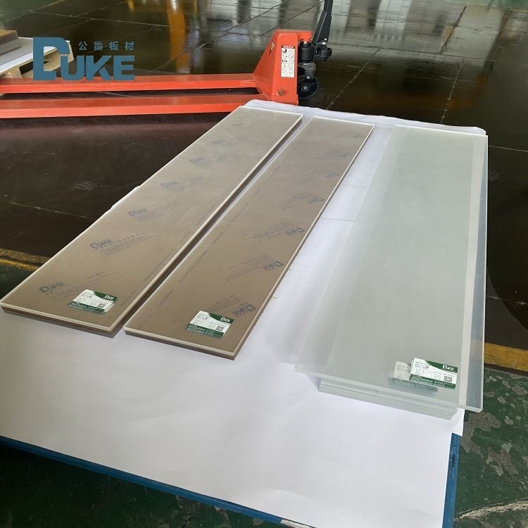 Anti Sararma Özel Açık Akrilik Yaprak Kalın PMMA Panel Dış Pencere için CNC Kesme 10mm