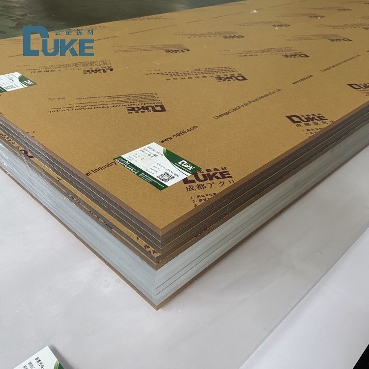 Anti Sararma Özel Açık Akrilik Yaprak Kalın PMMA Panel Dış Pencere için CNC Kesme 10mm
