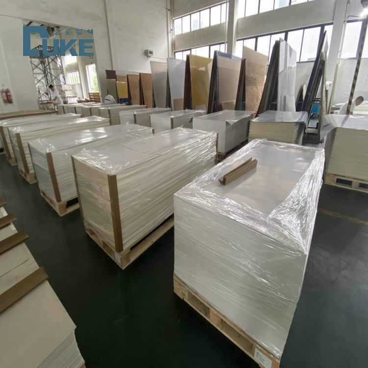 DUKE Sağlık sınıfı Anti-Mold 3mm Beyaz PMMA Banyo Özel döküm akrilik levha PE 5mm 8mm Özel kesim hizmeti