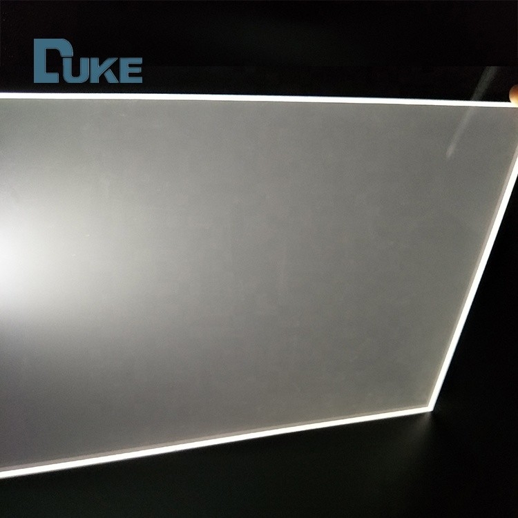 Tekdüze Işık Akışkanlığı Nano LGP Edge Lit Yumuşak Yüzey Açık Akrilik Işık Rehberi Tablosu