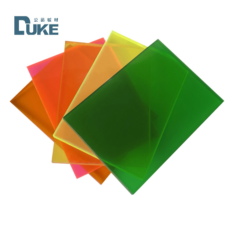 DUKE 8ft X 4ft 3mm 15mm kalınlığı Şeffaf Şeffaf Katı Renkli Akrilik Plastik Yapraklar Plexi Plate