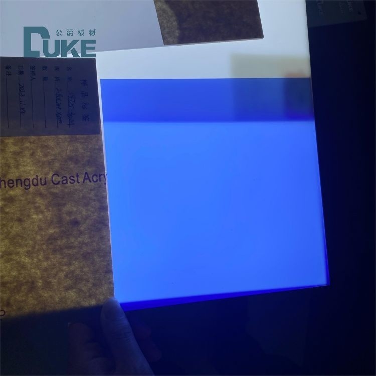 Duke Mavi ve Beyaz Gün ve Gece LED Işık Kutusu Reklam Ekranı için Akrilik Yaprak
