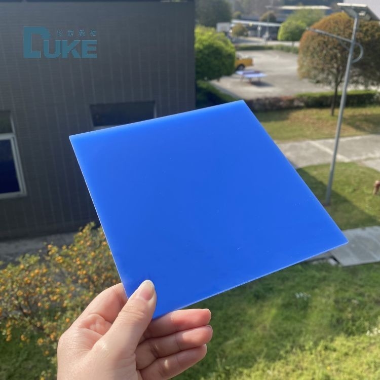 Mavi ve Beyaz Plexiglass Panel Mavi Tabela Renk Değişimi Akrilik Gece Kullanımı İçin