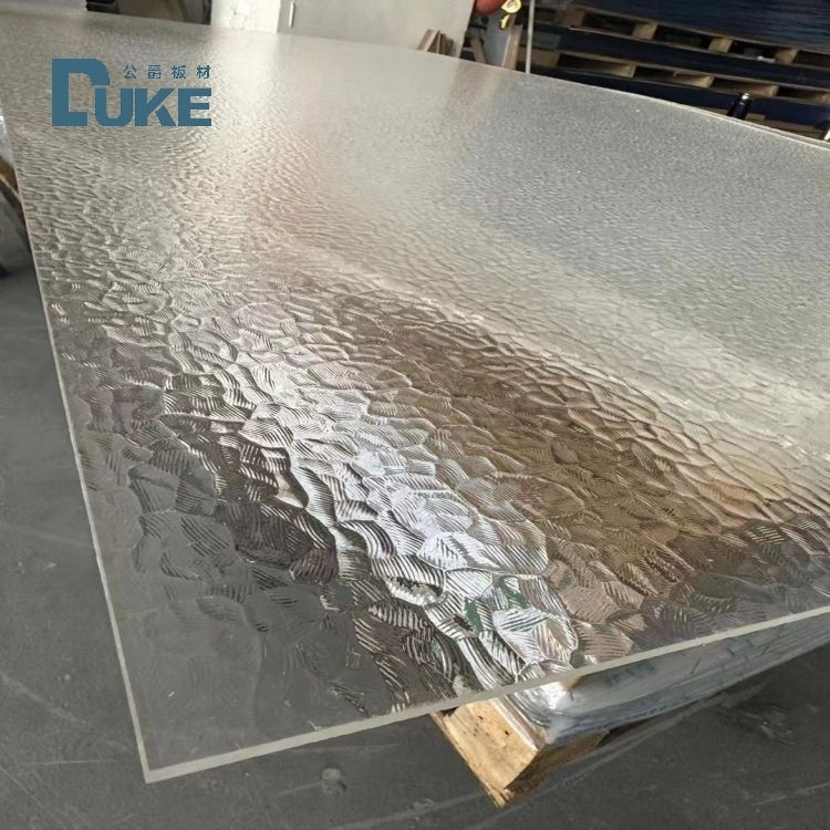 İç dekorasyon için 1220 * 2440mm'lik Reeded Dekoratif Desen Gri Akrilik Perspek Şeması