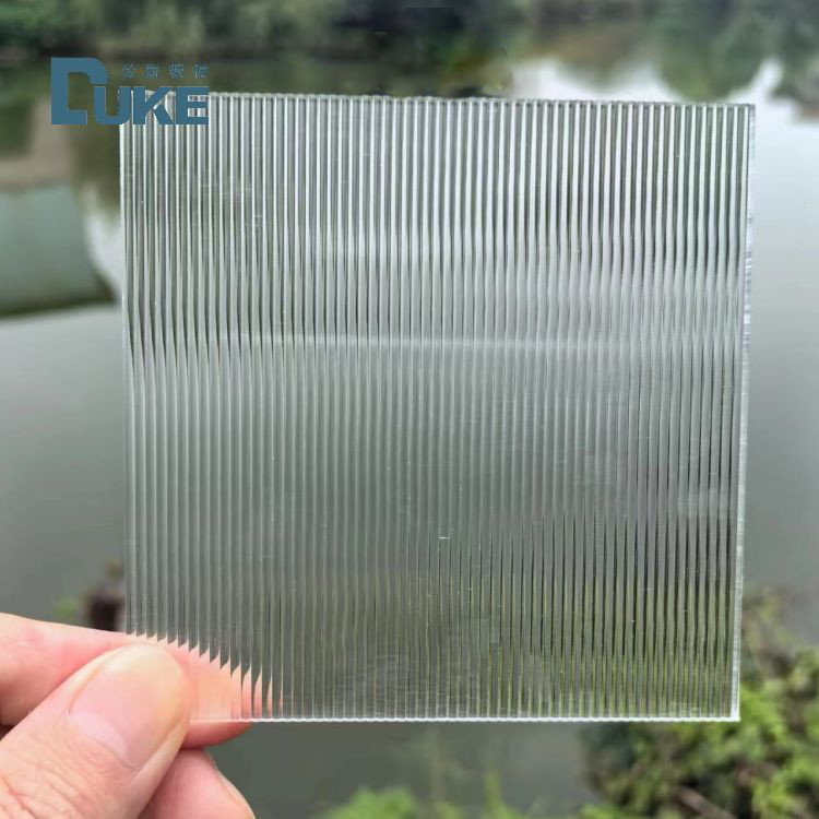 İç dekorasyon için 1220 * 2440mm'lik Reeded Dekoratif Desen Gri Akrilik Perspek Şeması