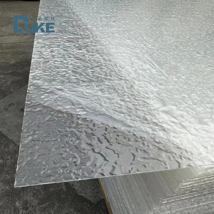 Kimyasal Direncili Taş Teksturlu Açık V şekilli Çizgili Akrilik Yaprak 6 mm 10 mm Kalınlığı ve Dayanıklı Tasarımı