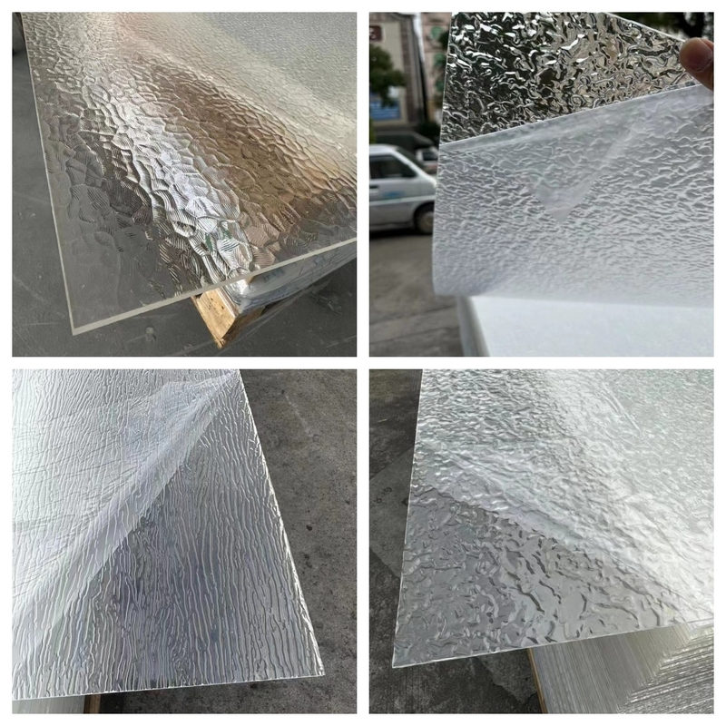 Duke Renkli Dokusu İç Oda Dekorasyonu için Akrilik Yaprak Desenli Prismatik Yaprak