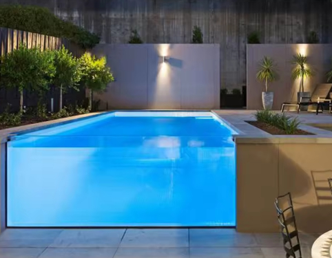 Infinity Edge Havuzu Hotel Villa Resort için Özel Büyük Boyutlu Açık Akrilik Havuz Duvarı