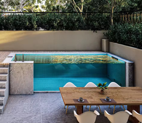 Infinity Edge Havuzu Hotel Villa Resort için Özel Büyük Boyutlu Açık Akrilik Havuz Duvarı
