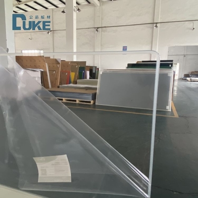 Duke Optical-Grade dökme akrilik levha 100% Virgin Mitsubishi MMA Yüksek açıklık 92% Aynanın hassasiyeti 10mm 2mm UV kart kesimi